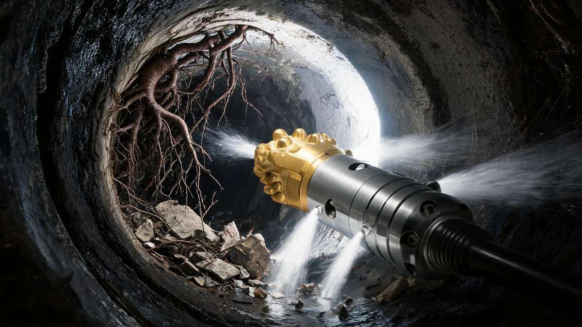 Rock Pagoda nozzle working through root blockage