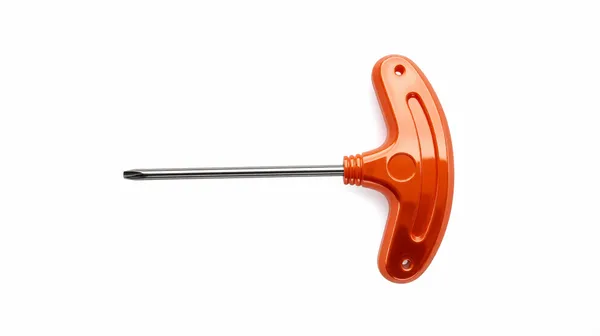 Detailed view of the ergonomic handle design on the root cutting tool within the kit.