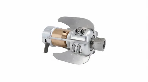 Packaged view of the 4/6 Inch Cutter Nozzle QGQ unit ready for shipment with protective industrial equipment packaging.