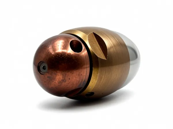 Close-up view of the Brown Nozzle's intricate threading and durable industrial construction.