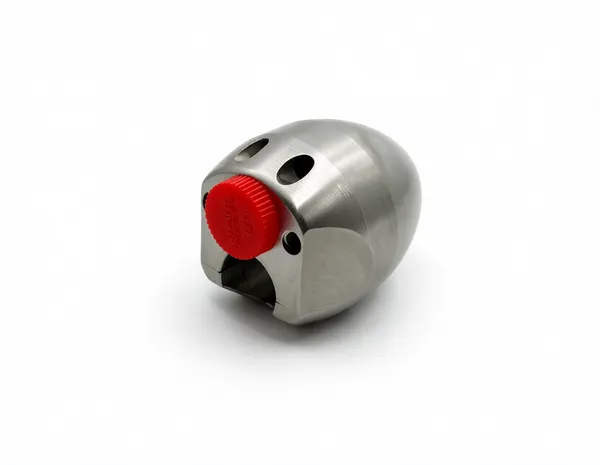 Gripper nozzle installed on an industrial robotic arm for automated gripping.