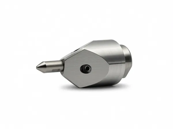 Side profile view of the high-precision nozzle, highlighting its compact size and ergonomic design.