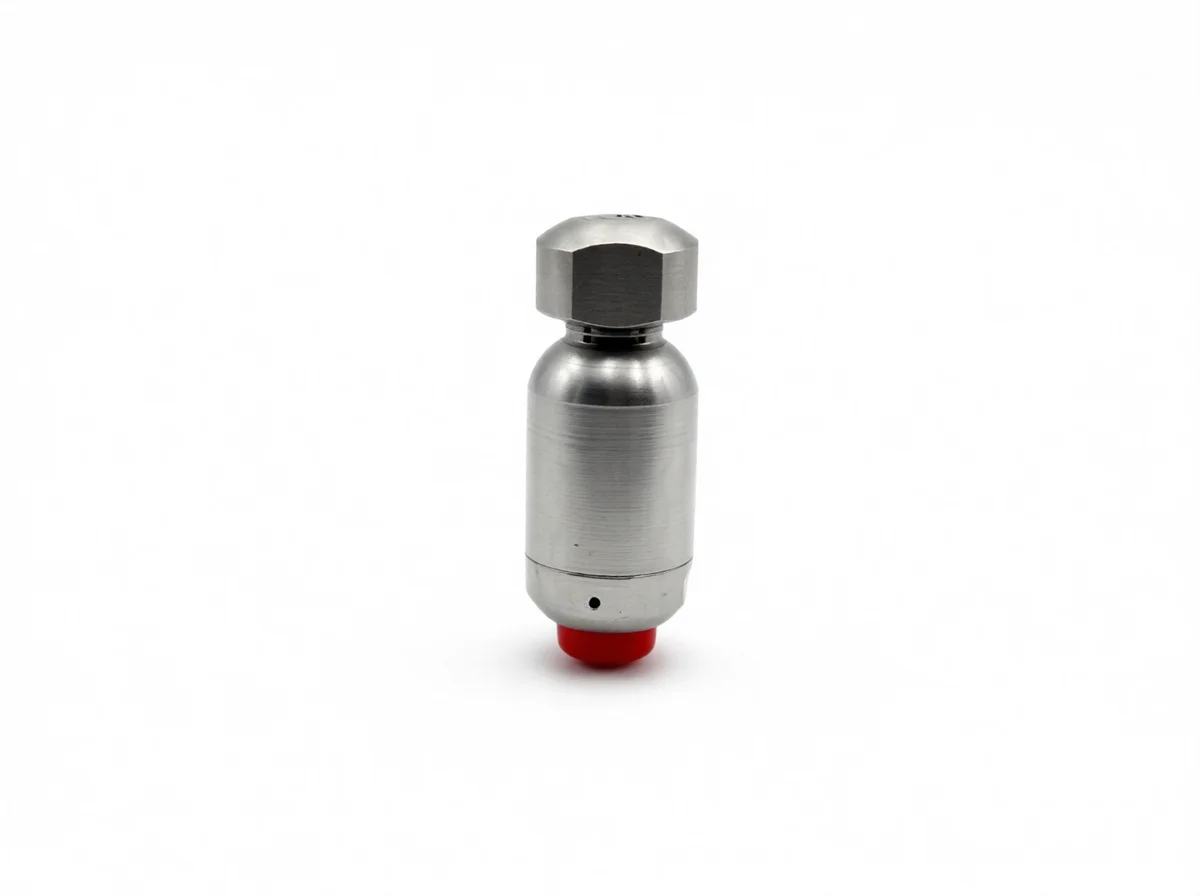 Industrial air guide nozzle component for precise pneumatic control applications in manufacturing machinery systems.