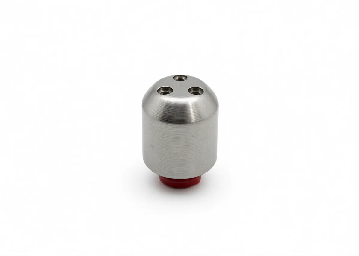 Front 3-Hole Jet Nozzle for industrial high-pressure cleaning and specialized water jet applications.